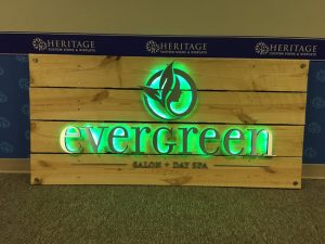 Backlit Business Sign