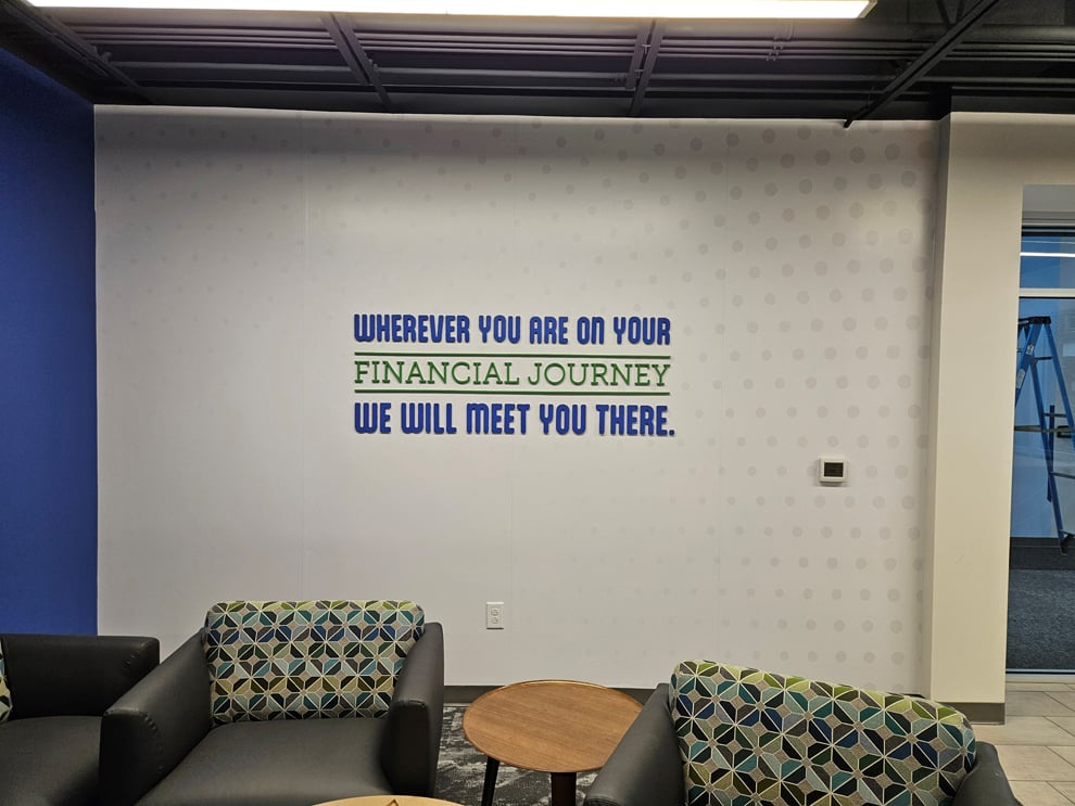 Revity FCU Wall Wraps & Dimensional Signage