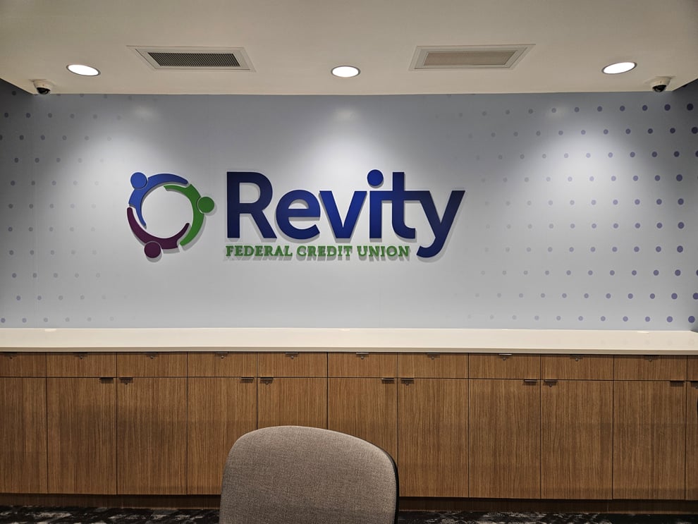 Revity FCU Wall Wraps & Dimensional Signage