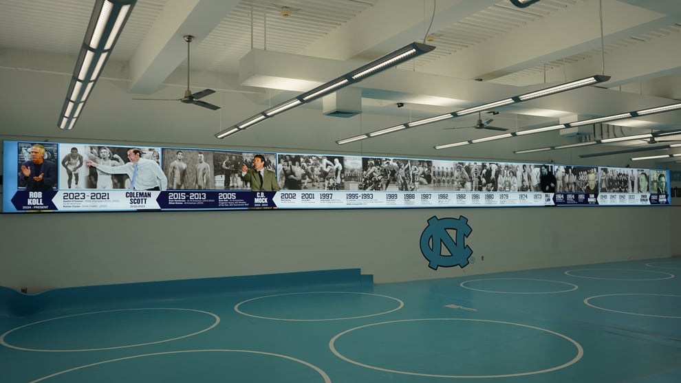 UNC Wrestling Facility Graphics in Chapel Hill, NC