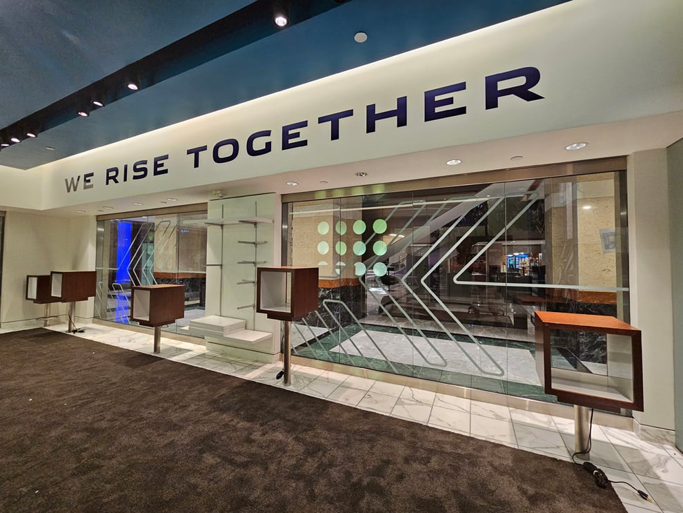 Hornets Graphics in Uptown Charlotte