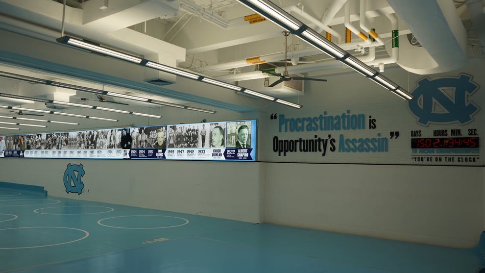 UNC Wrestling Facility Graphics in Chapel Hill, NC
