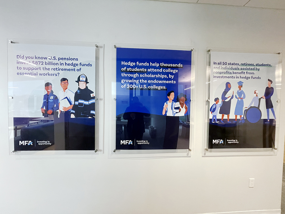 Acrylic Signs in Columbia, SC designed and installed for corporate identity and workplace culture