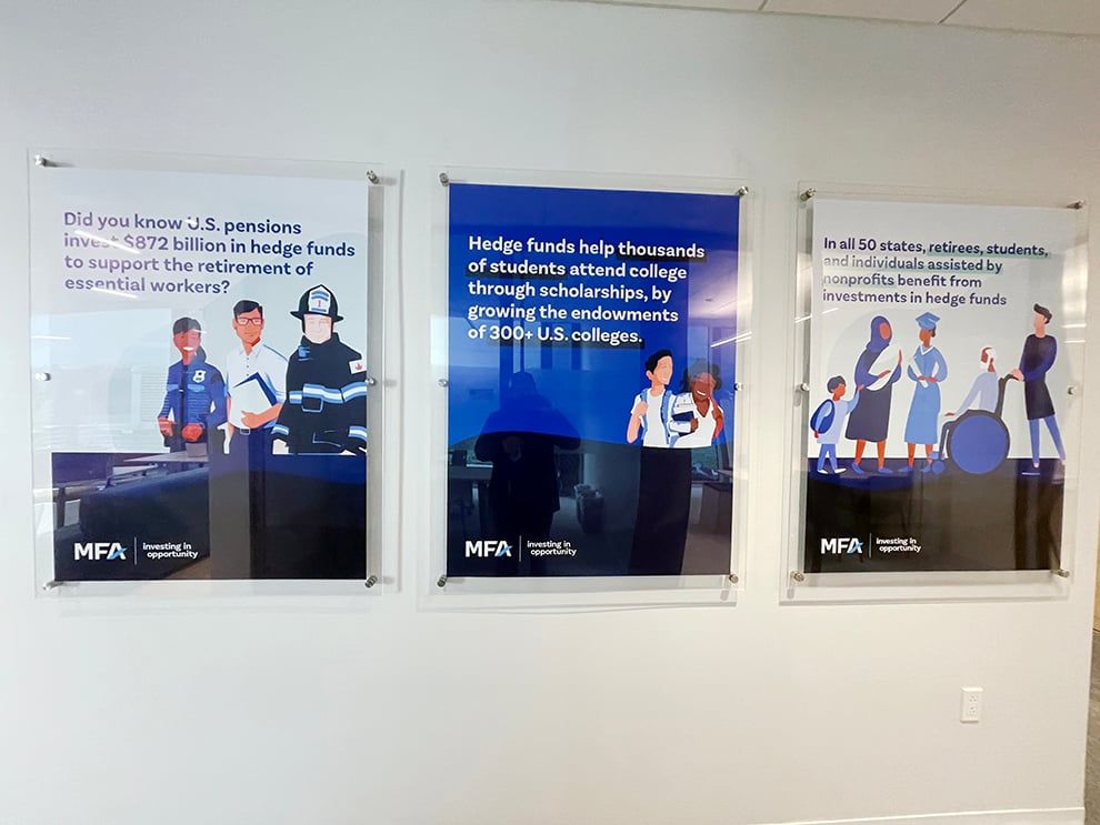 Acrylic Signs in Norfolk, VA designed and installed for corporate identity and workplace culture