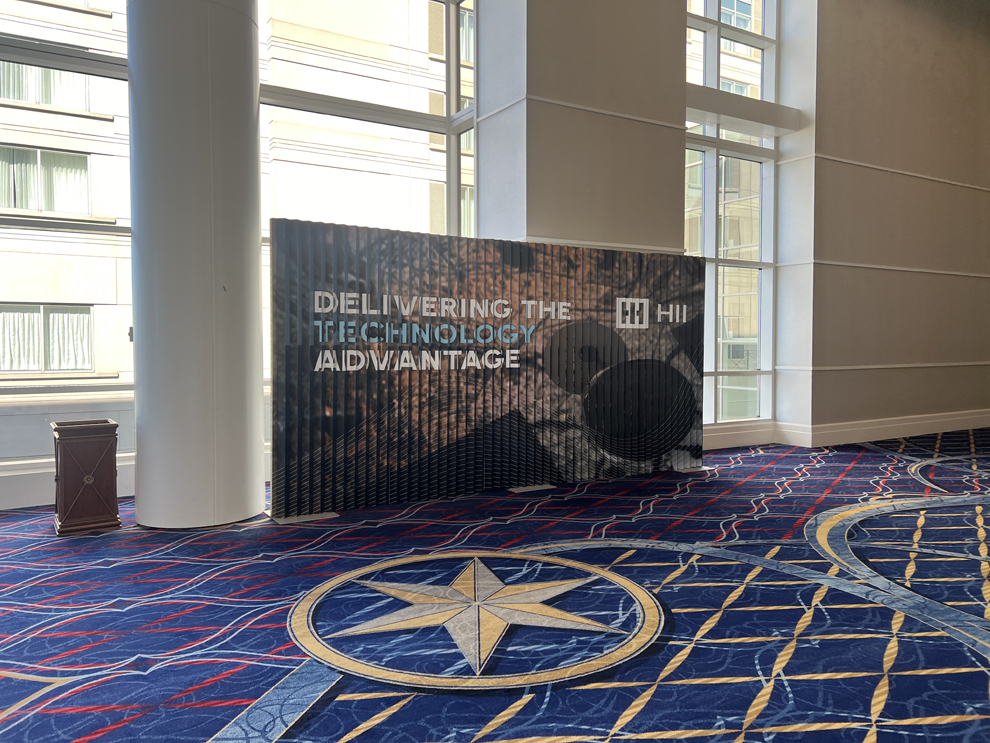 Trade show booth display created with beMatrix modular frames in Raleigh, NC