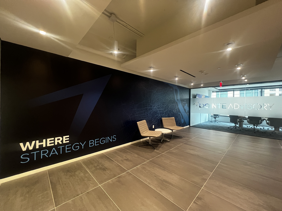 Custom business signs and interior branding displays in Norfolk, VA