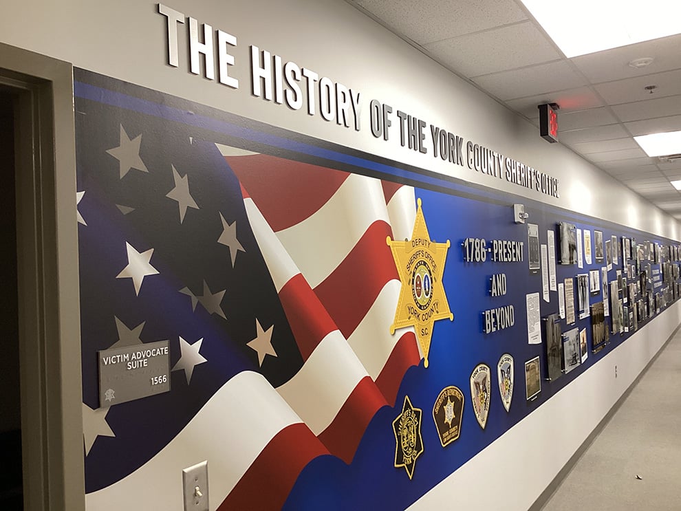 Commercial Interior Graphics Raleigh, NC installed as office wall graphics for workplace branding