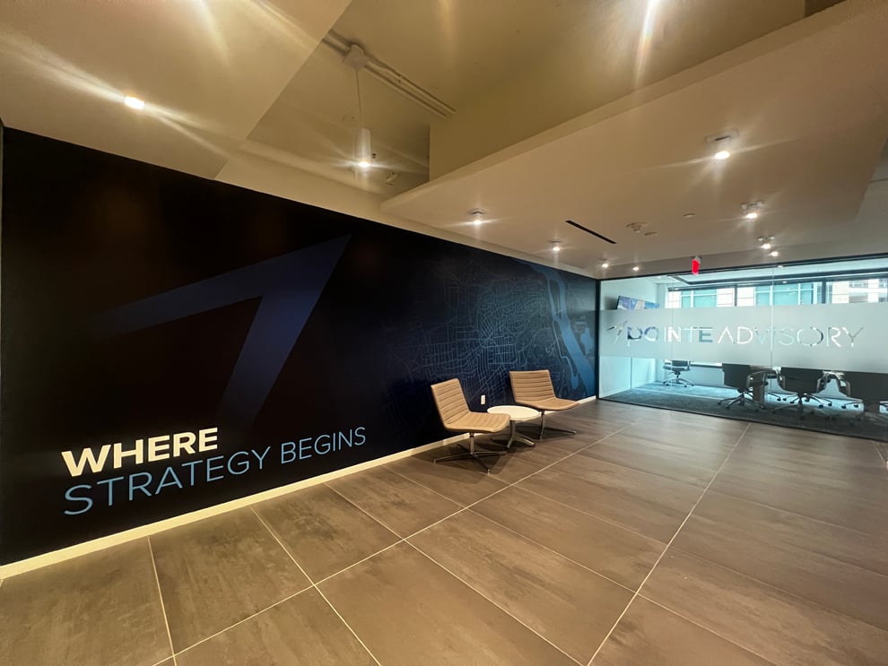 Interior workplace branding with custom signs in Durham, NC