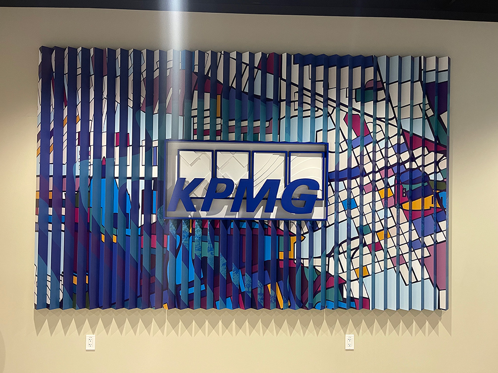 Branded workplace interiors with custom signs in Greenville, SC
