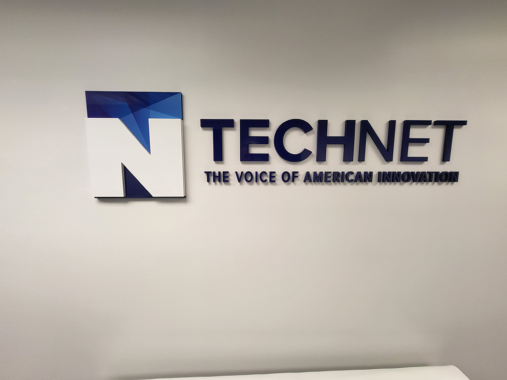 Branded workplace interiors with custom signs in Greenville, SC