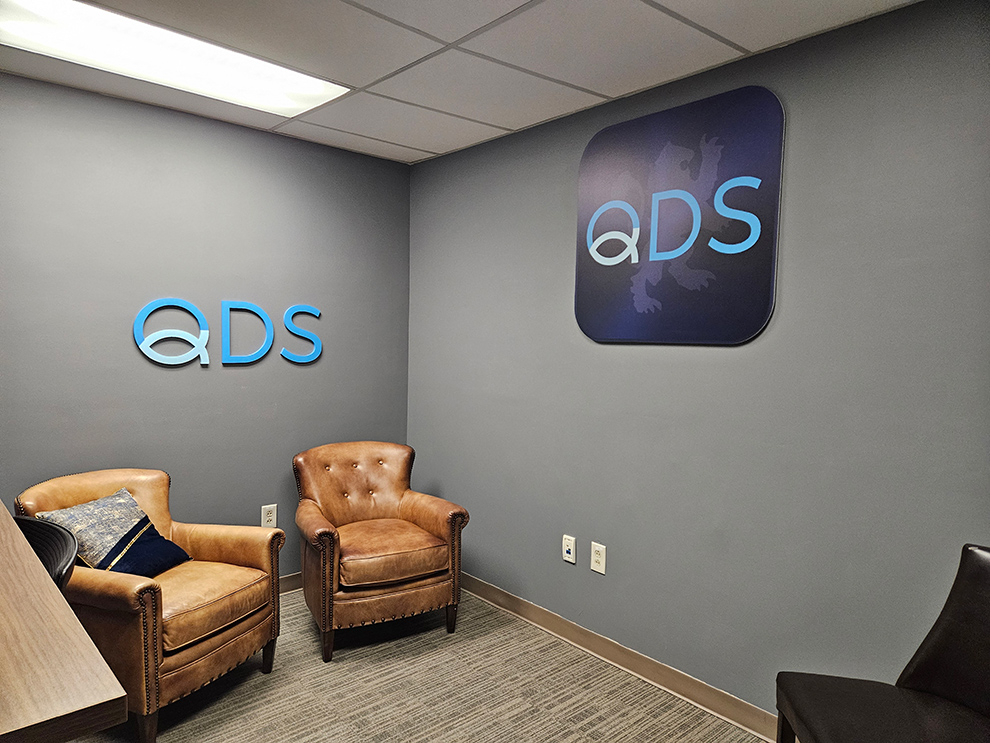 Branded workplace interiors with custom signs in Greenville, SC