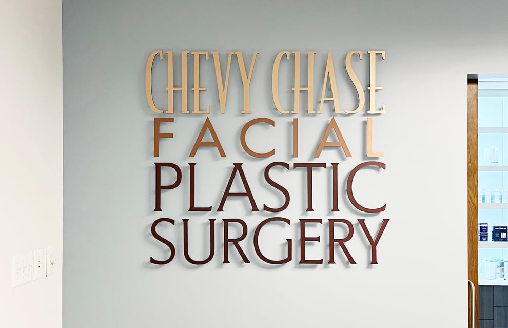 Dimensional Letters in Burlington, NC designed and installed for interior business signage and displays