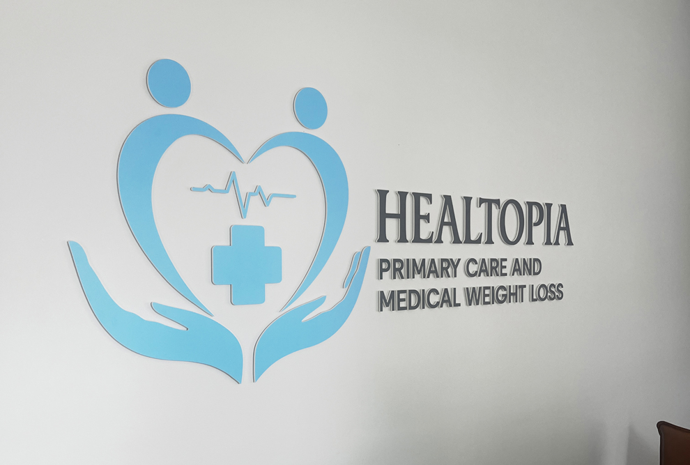 Dimensional Letters in Chapel Hill, NC designed and installed for branded workplace walls