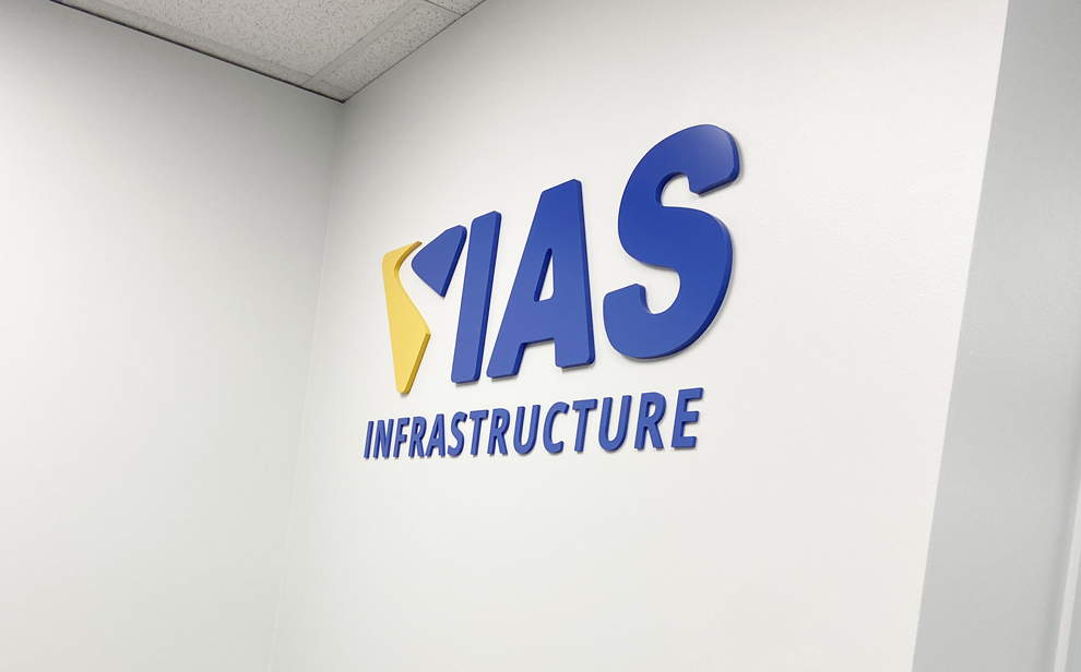 Dimensional Letters in Chapel Hill, NC designed and installed for professional corporate branding