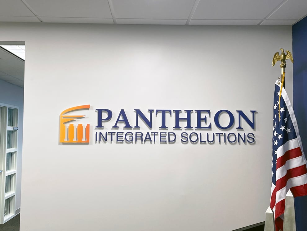 Dimensional Letters in Decatur, GA designed and installed for lobby and conference room signage