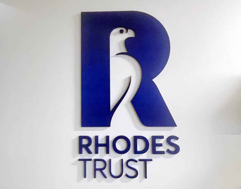 Dimensional Letters in Decatur, GA designed and installed with brushed metal finishes for offices