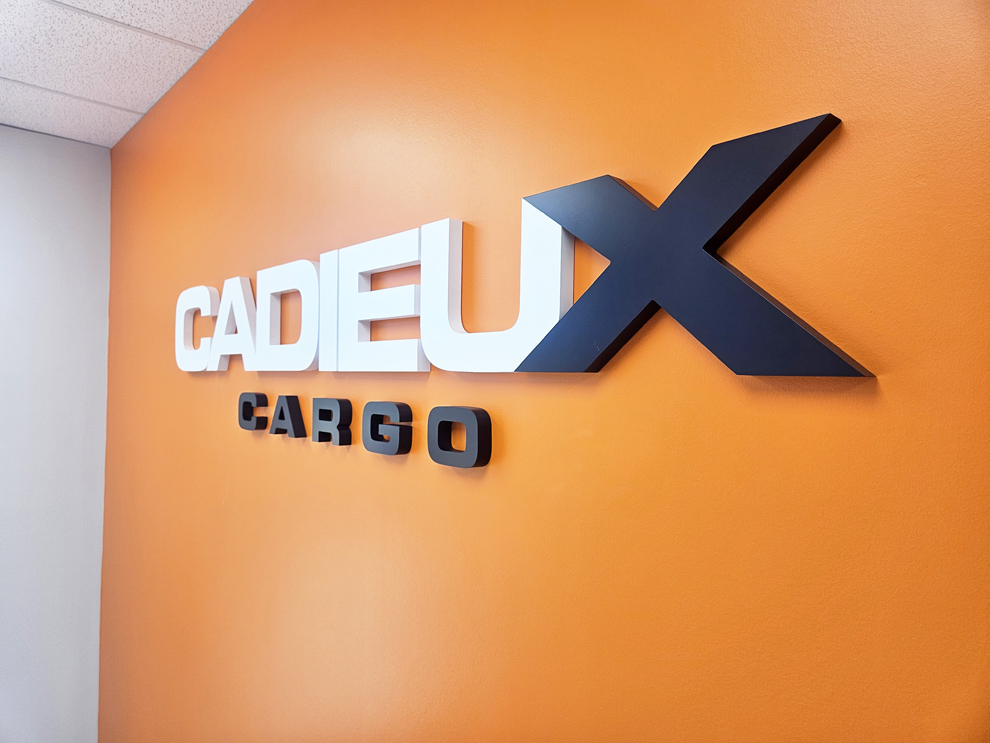 Dimensional Letters in Durham, NC designed and installed with acrylic and metal finishes