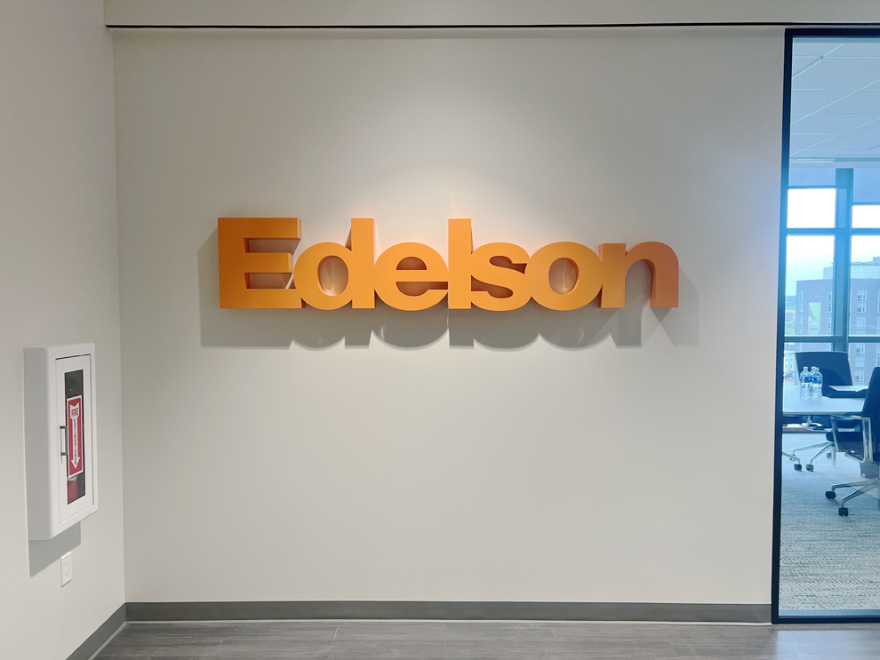 Dimensional Letters in Durham, NC designed and installed for commercial interior displays