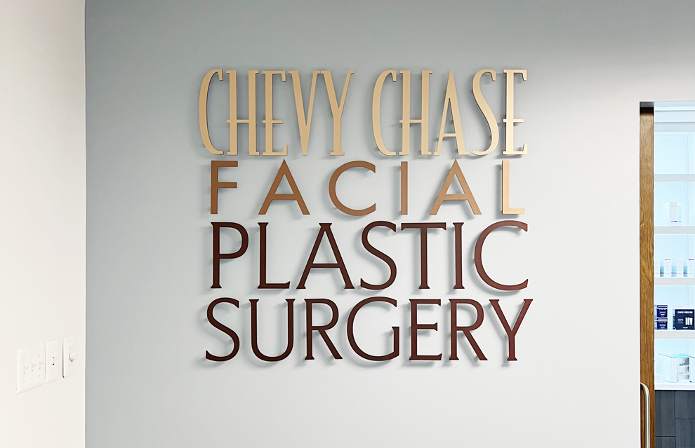 Dimensional Letters in Virginia Beach VA designed and installed for interior business signage and displays