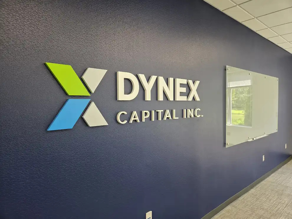Dimensional Letters in Winston-Salem, NC designed and installed for office branding and commercial interiors