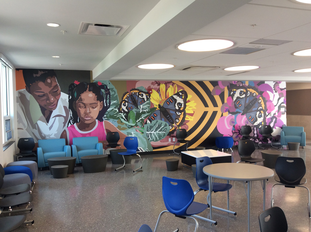 Custom school signage and educational graphics in Durham NC