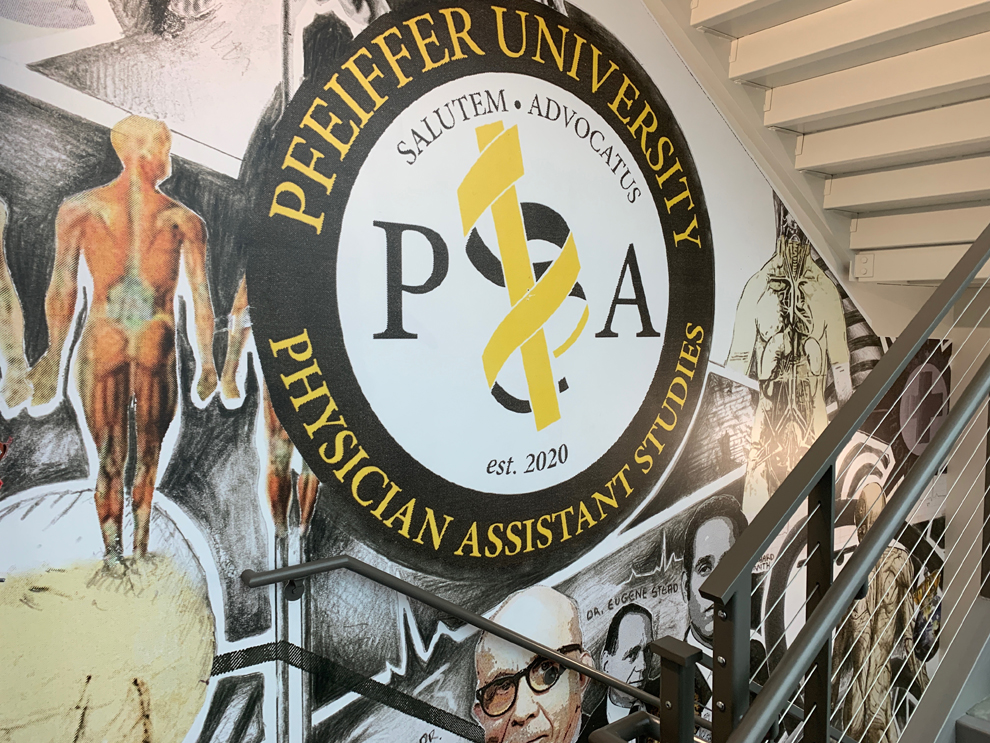 Immersive educational graphics and displays for campuses in Durham NC