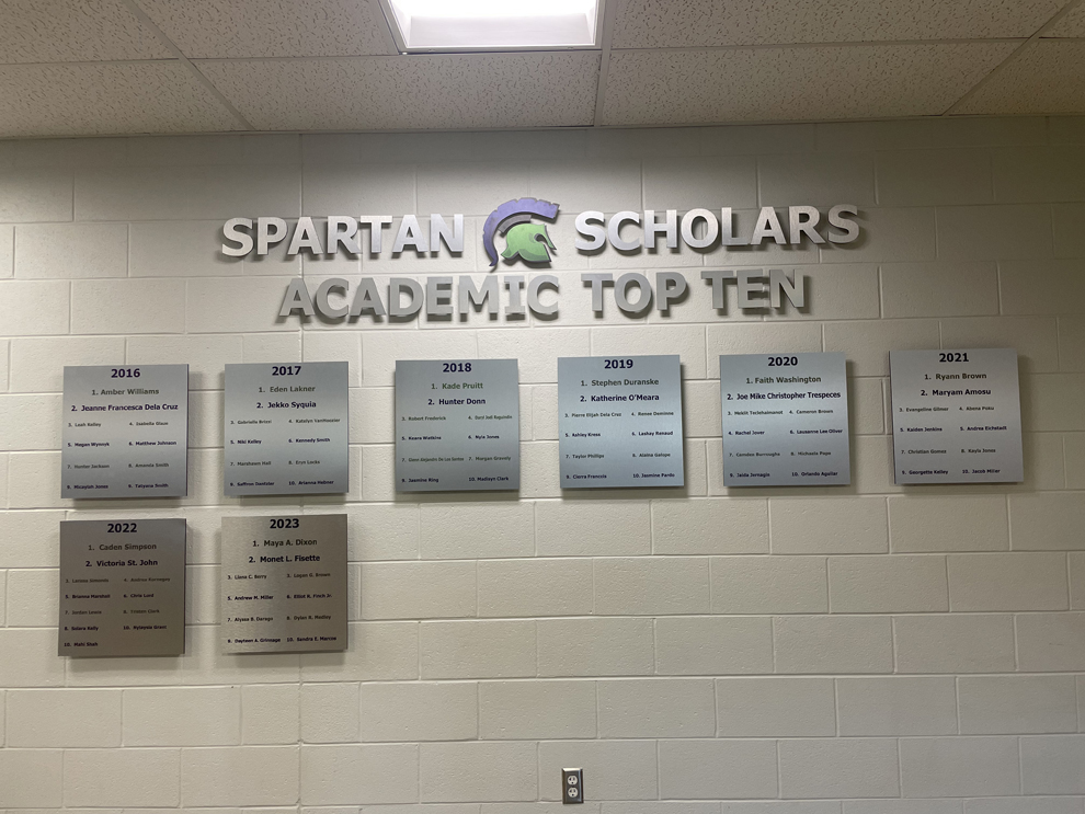 Branded signage and graphics for university educational environments Durham NC