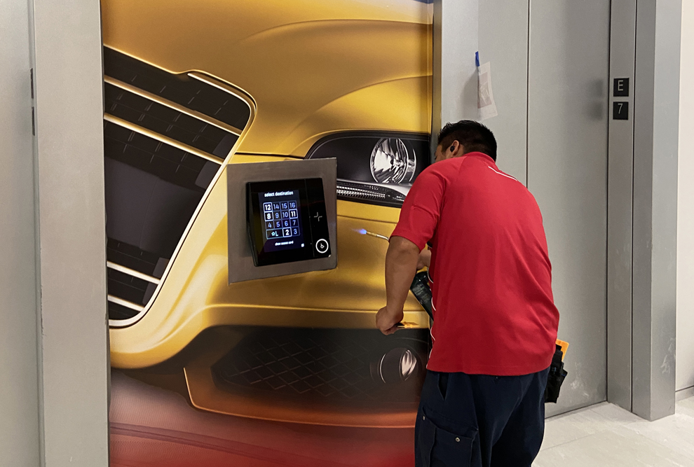 Elevator Wraps in Durham, NC