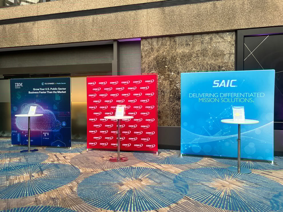 Event signs and branded graphics for conferences in Chapel Hill, NC