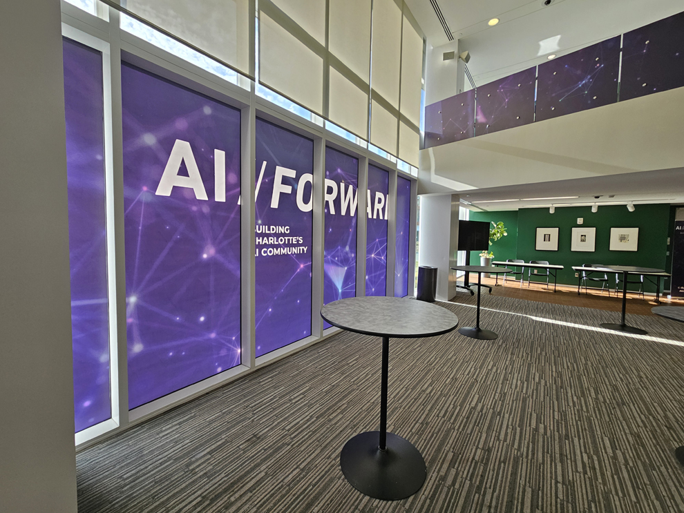 Event signs and branded graphics for conferences in Chapel Hill, NC