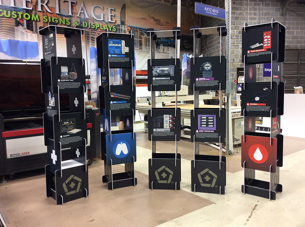 Event Towers in Raleigh, NC designed and installed for branding at medical conferences and expos