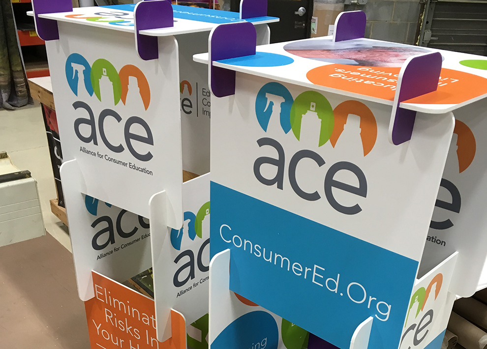 Event Towers in Raleigh, NC designed and installed for expo booth branding and visual promotion