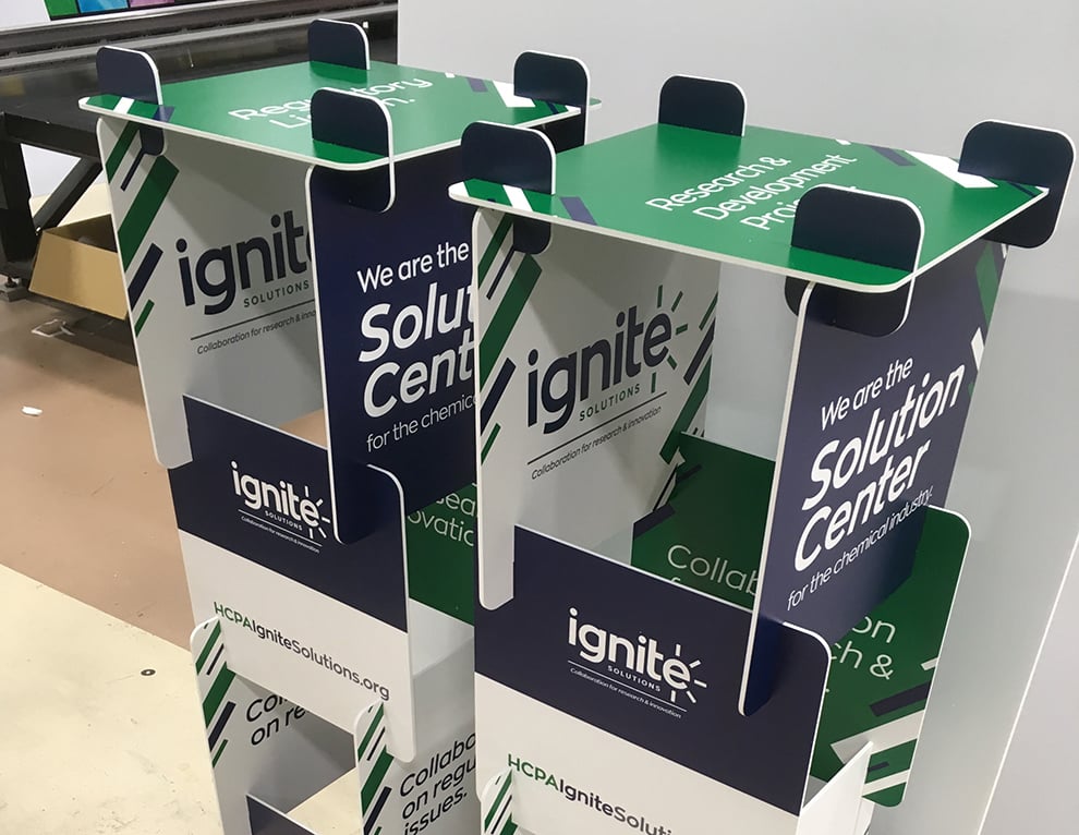 Event Towers in Raleigh, NC designed and installed for event exhibits and sponsor messaging