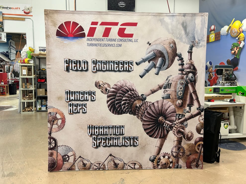 Fabric backdrop displays created for conferences and meetings in Norfolk, VA