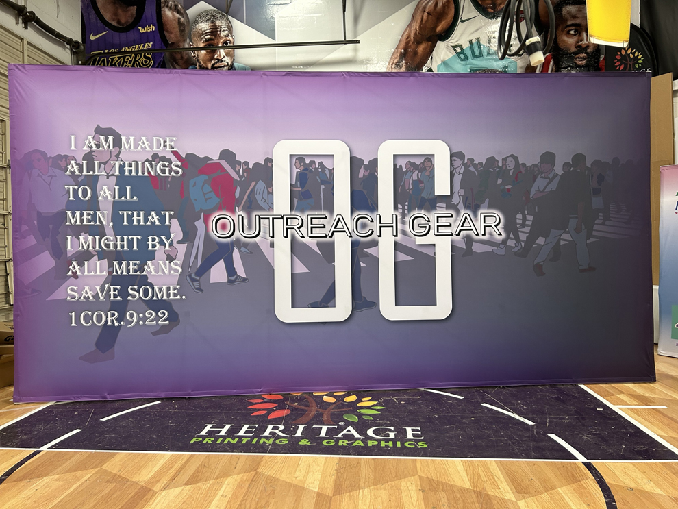 Custom fabric backdrops for trade show event branding in Orlando, FL