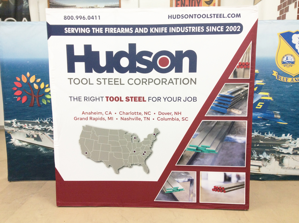 Event fabric backdrops with modular displays in Orlando, FL