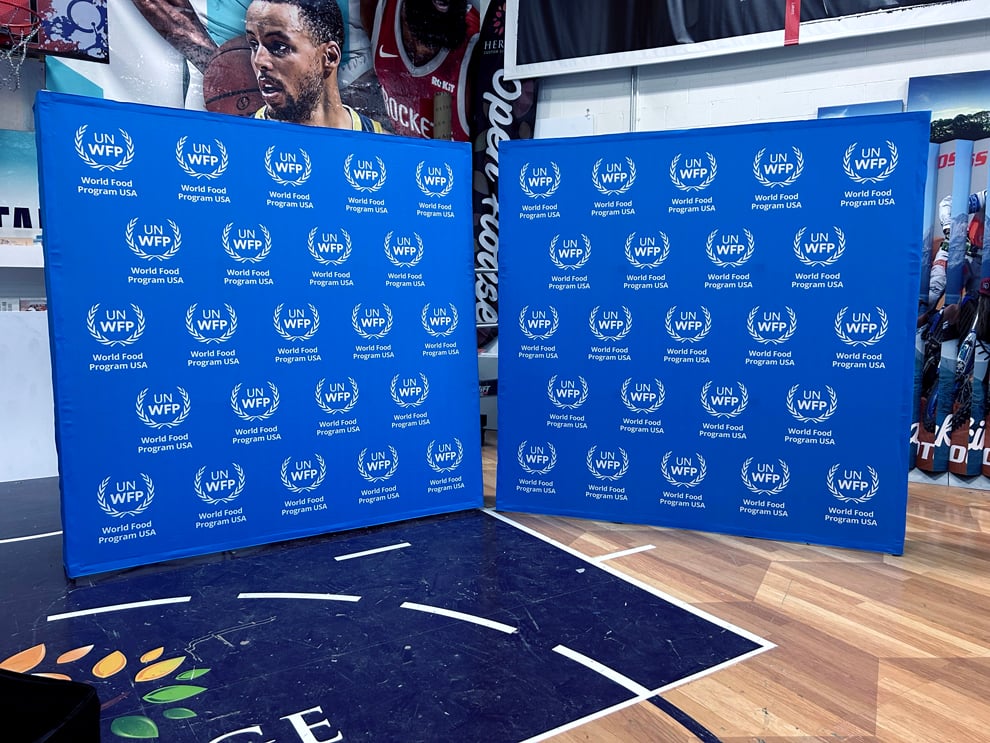 Fabric backdrops and event displays for conventions in Raleigh, NC