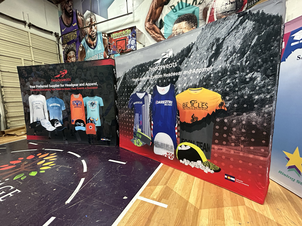 Fabric backdrops with modular displays for conferences in Richmond, VA