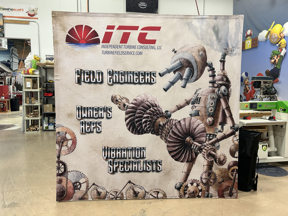 Fabric backdrop displays created for conferences and meetings in Richmond, VA