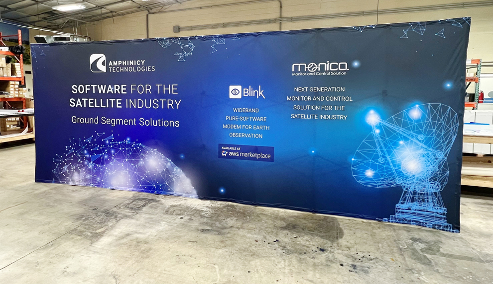 Custom fabric backdrops and event displays installed in Richmond, VA
