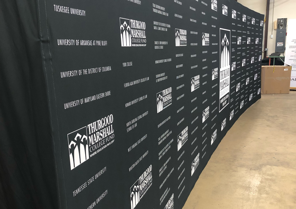 Fabric backdrops created for conference branding in Virginia Beach, VA