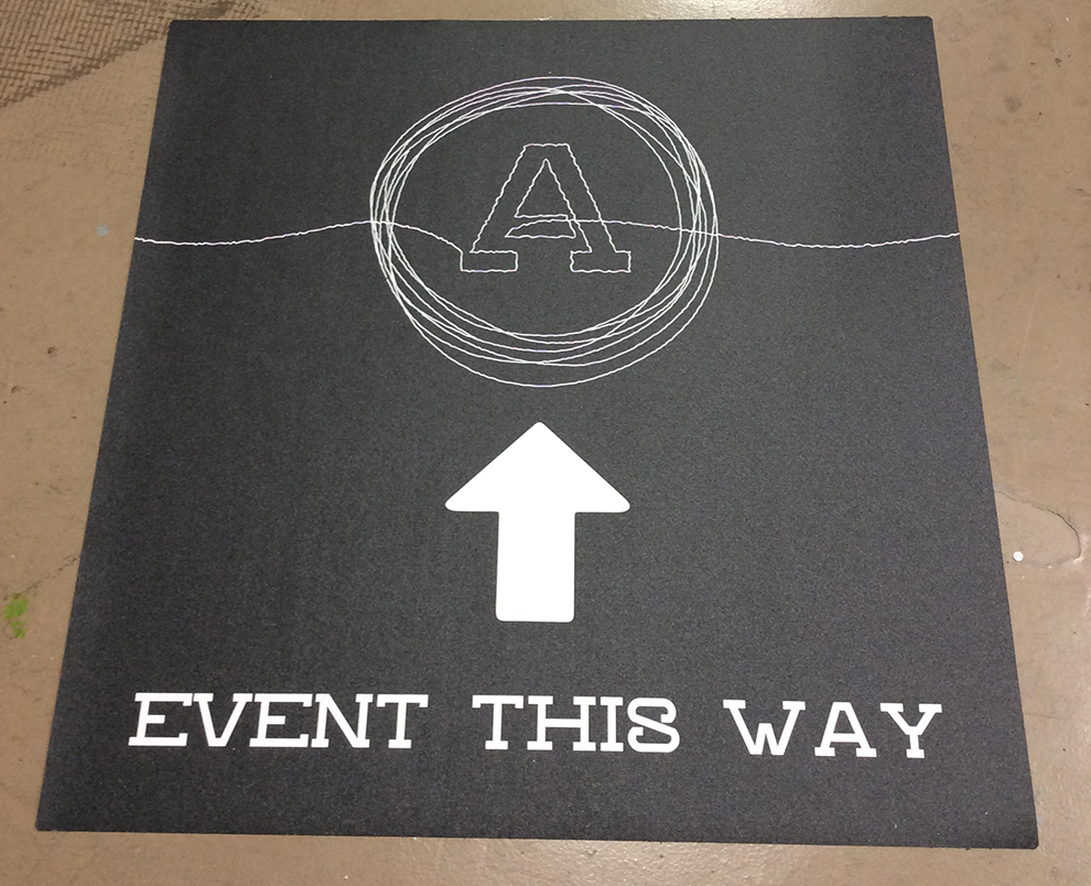 Floor Graphics in Chapel Hill, NC designed and installed for workplace navigation and marketing displays