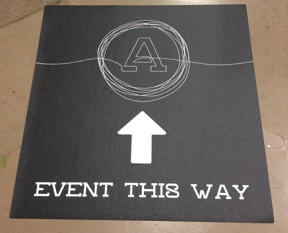 Floor Graphics in Raleigh, NC designed and installed for workplace navigation and marketing displays