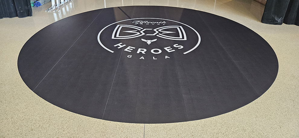 Floor Graphics in Virginia Beach, VA designed and installed with custom decals for offices and venues