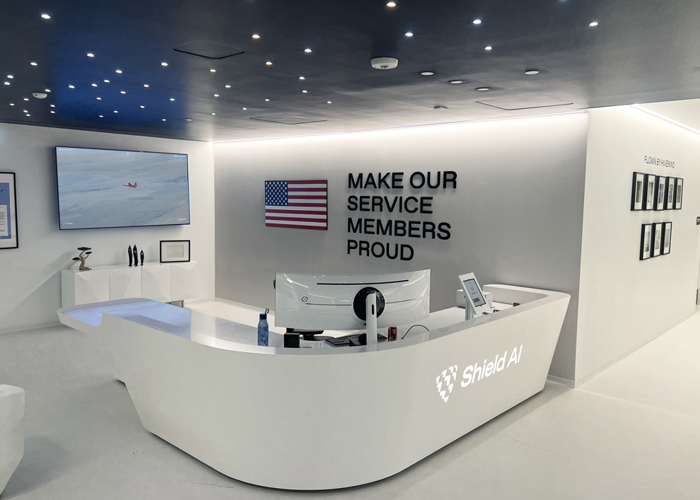 Sign Maker Norfolk, VA designed and installed logo wall signage for corporate workplaces