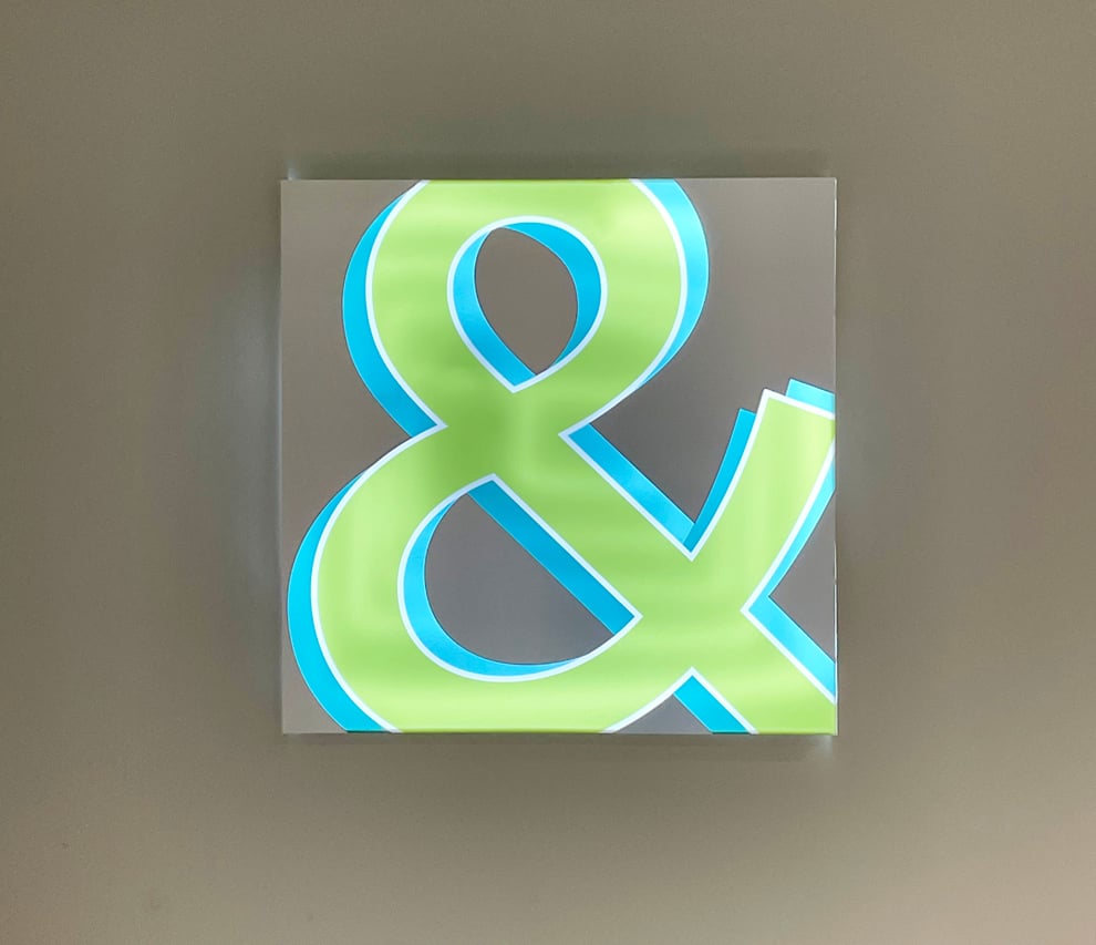 LED Backlit Signs in Cary, NC designed and installed for workplace branding and visual impact