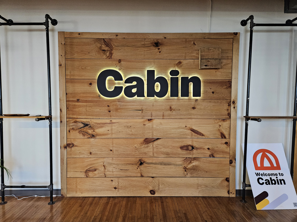 LED Backlit Signs in Greensboro, NC designed and installed for interior branding and feature walls