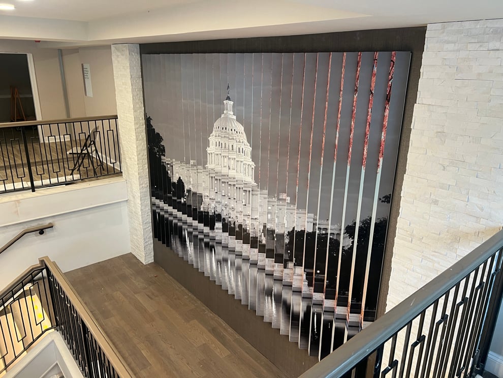 Free-standing lenticular displays for trade shows and events in Atlanta, GA