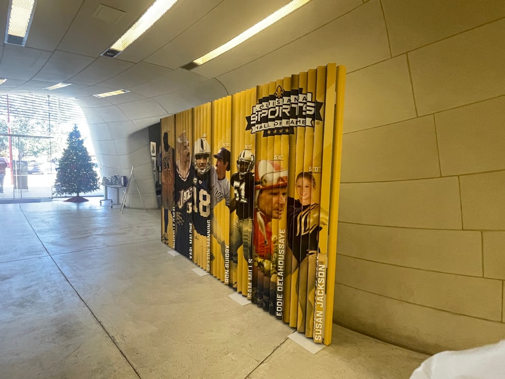 Branded lenticular wall displays designed for workplace environments in Atlanta, GA