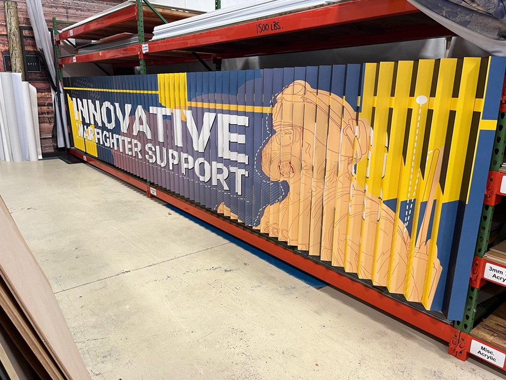 Lenticular wall displays with creative graphics for events in Norfolk, VA